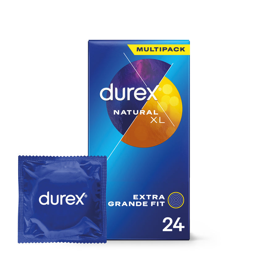 Comprar Condones Durex XL Látex Natural Lubricante A Base De Silicona -3Uds