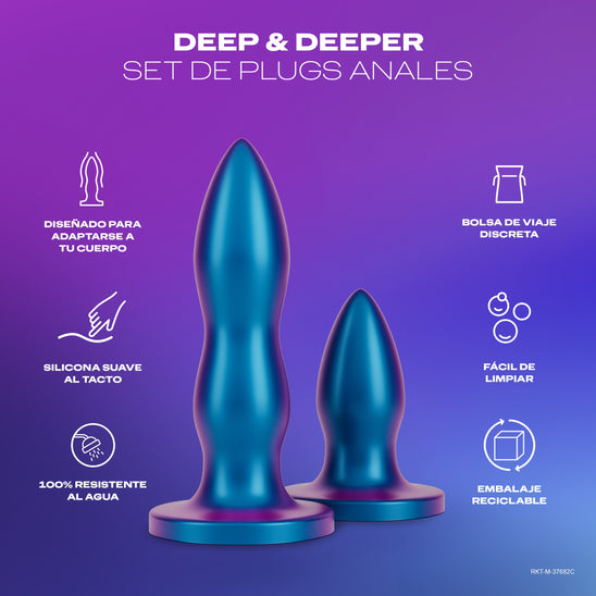 Durex España DEEP & DEEPER Set de plugs anales