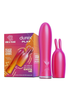 VIBE & TEASE Conejito vibrador 2 en 1