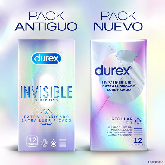 Durex ES Bundles Durex Preservativos Invisible Extra Lubricado 60 unidades