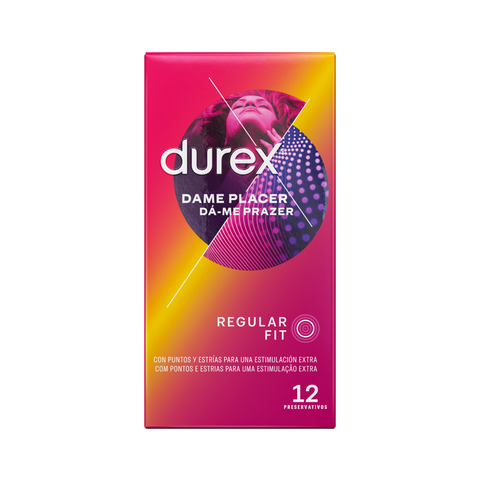 Durex ES Condoms Durex Preservativos Dame Placer 12 unidades Condones