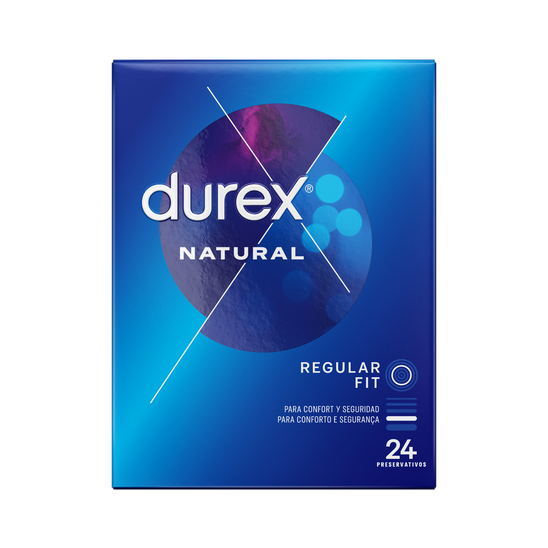 Durex ES Condoms Durex Preservativos Natural Comfort 24 unidades Condones