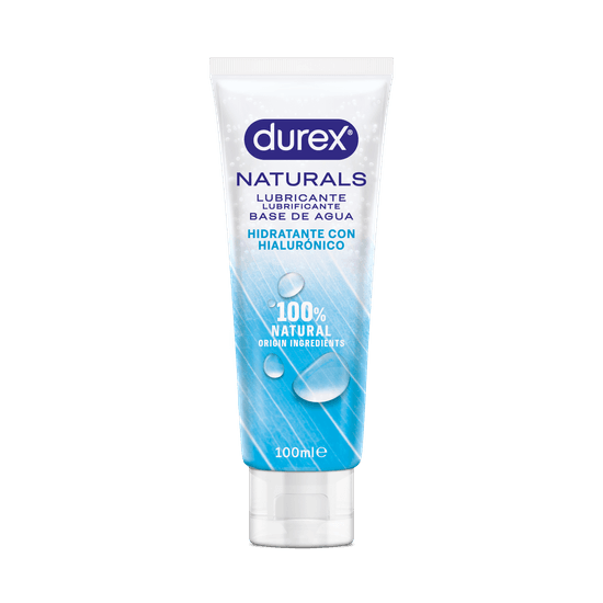 Durex Naturals Lubricante base de agua hidratante con hialurónico